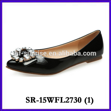 Casual lady flat shoes 2015 new products woman shoe